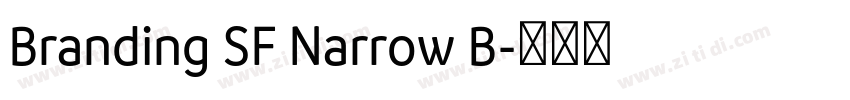 Branding SF Narrow B字体转换